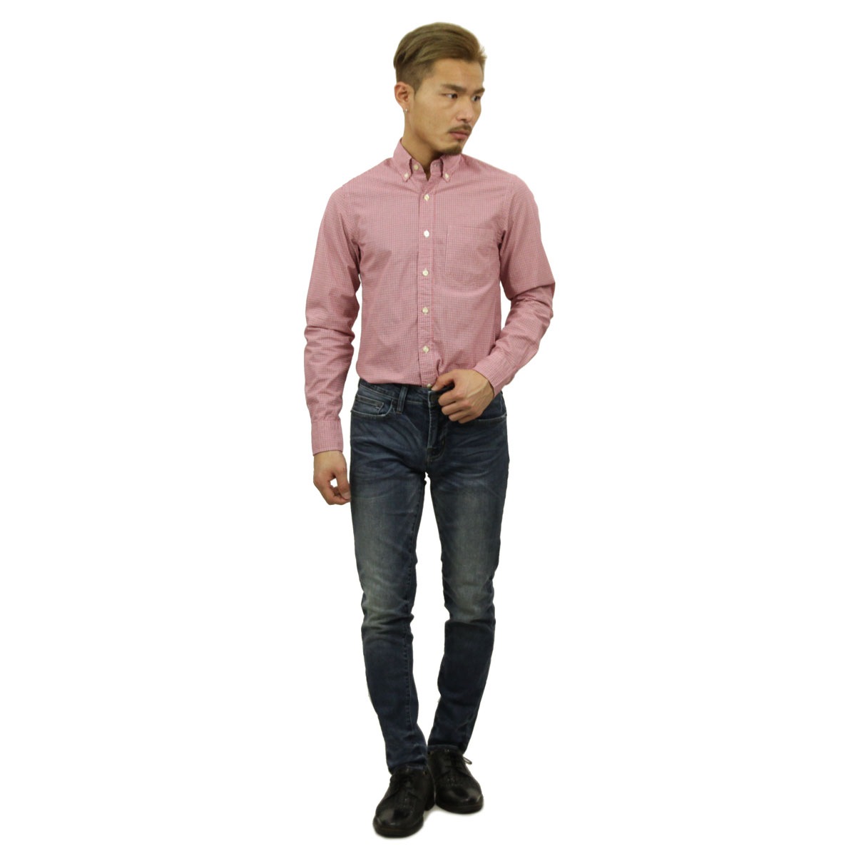 ���������롼 ����� ��� ������ J.CREW Ĺµ����� �ܥ�������󥷥��  SLIM WASHED SHIRT IN SUMMER PLAID 49208 PINK A38B B1C C1D D6E E11F
