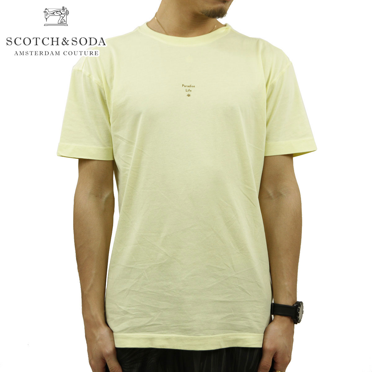 �����å�����ɥ����� T����� ��� ��������Ź SCOTCH��SODA ȾµT����� ���롼�ͥå�T����� ORGANIC COTTON CREWNECK JERSEY TEE 148995 2754 LIMONCELLO A39B B1C C1D D1E E12F