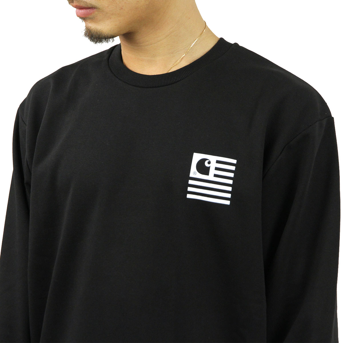 �����ϡ��� �ȥ졼�ʡ� ��� ��������Ź CARHARTT WIP ̵�� �Хå��ץ��ȥ������å� STATE CHROMO SWEATSHIRT BLACK I027713 89 AB0B B1C C1D D5E E13F