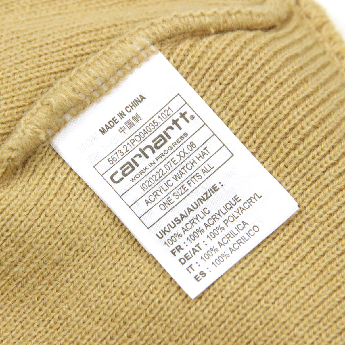 �����ϡ��� �˥åȥ���å� ��� ��ǥ����� ������ CARHARTT WIP ��å�����å� �˥å�˹ ACRYLIC WATCH HAT DUSTY H BROWN I020222 07EXX AB0B B3C C3D D4E E18F