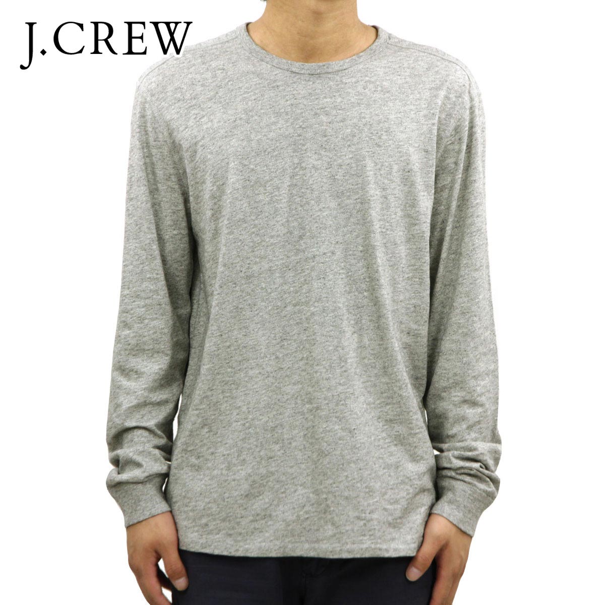 롼 T   J.CREW ĹµT LONG-SLEEVE TEXTURED COTTON T-SHIRT b4786 D00S20