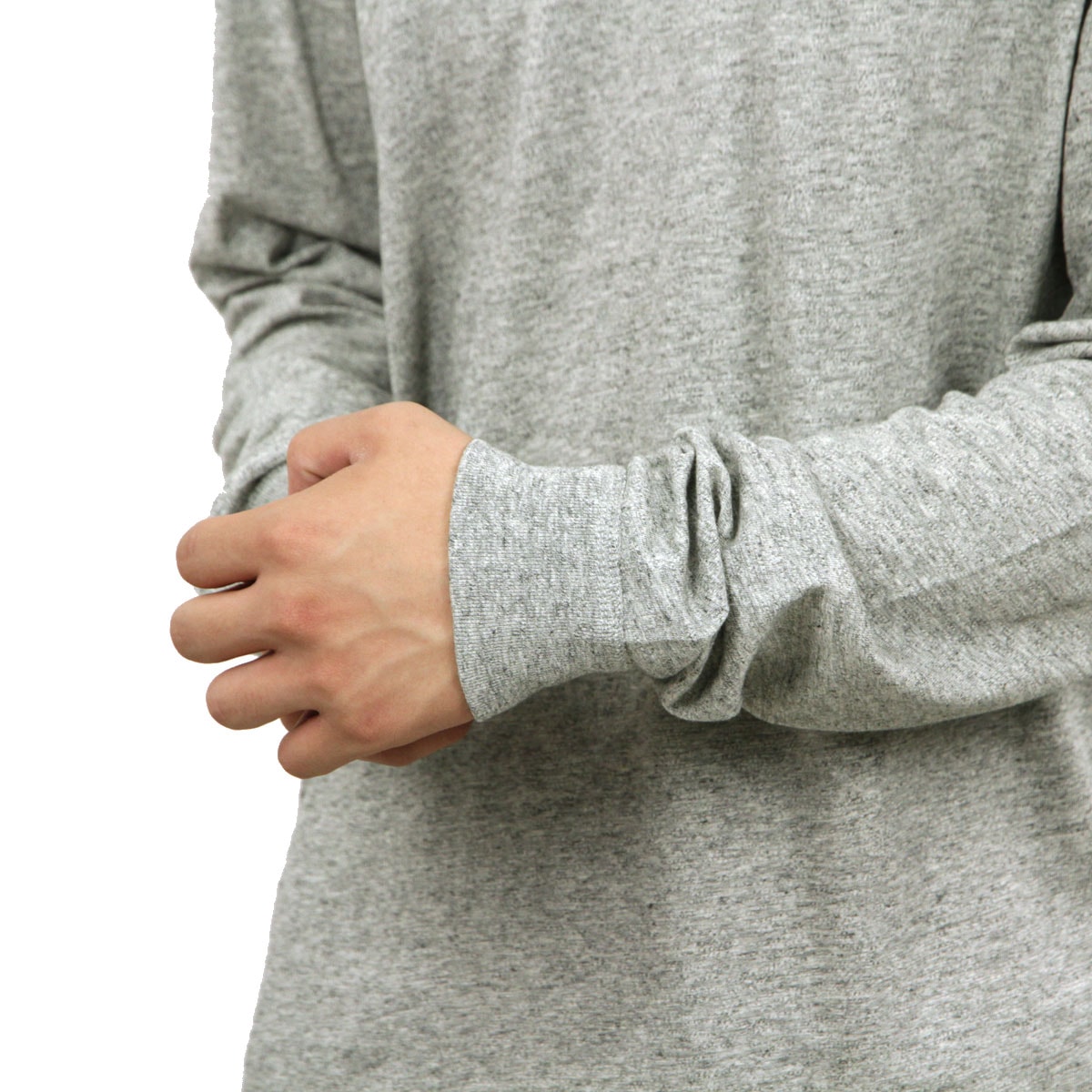 롼 T   J.CREW ĹµT LONG-SLEEVE TEXTURED COTTON T-SHIRT b4786 D00S20