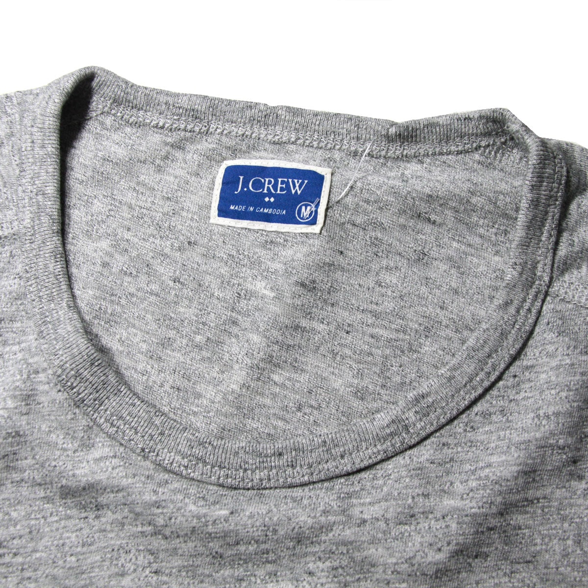 롼 T   J.CREW ĹµT LONG-SLEEVE TEXTURED COTTON T-SHIRT b4786 D00S20