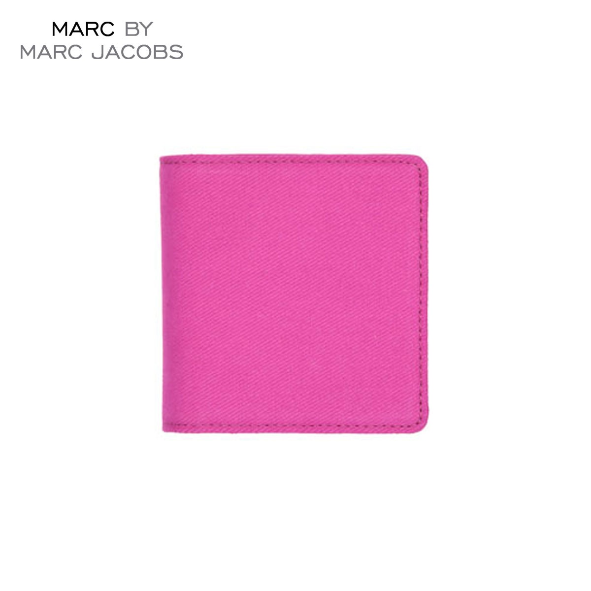 ޡ֥ MARCJACOBS   Laminated Twill Jacobs Square Billfold MAGENTA A08B B3C C3D D3E E11F