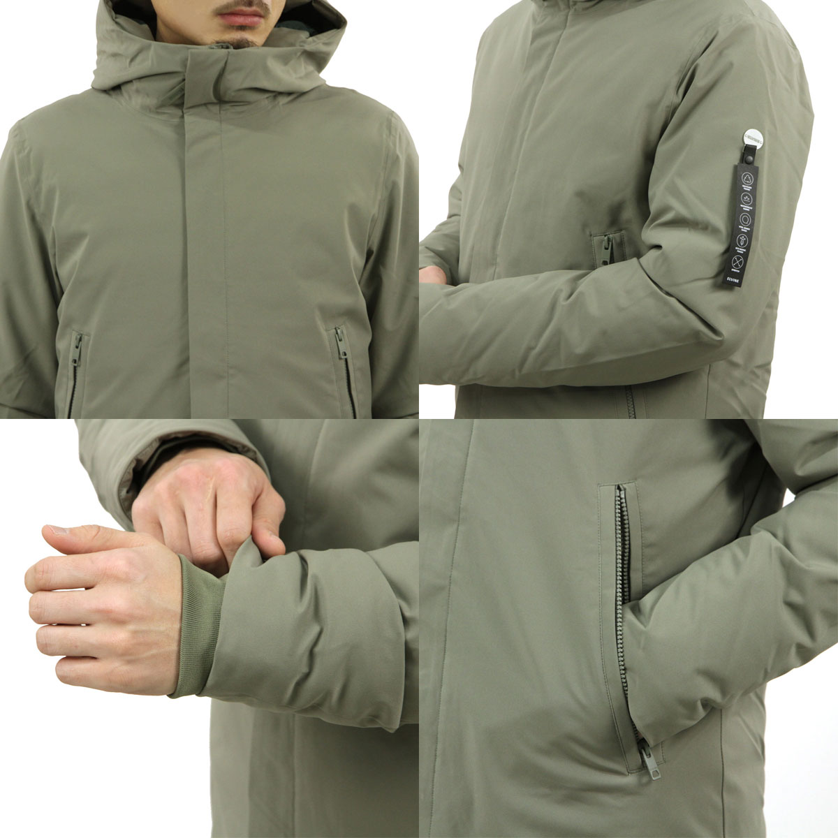 ����Х��� ��� ���㥱�å� ��������Ź ELVINE �������� VHINNER THERMORE ECO DOWN JACKET 330100 209 MARTINI OLIVE