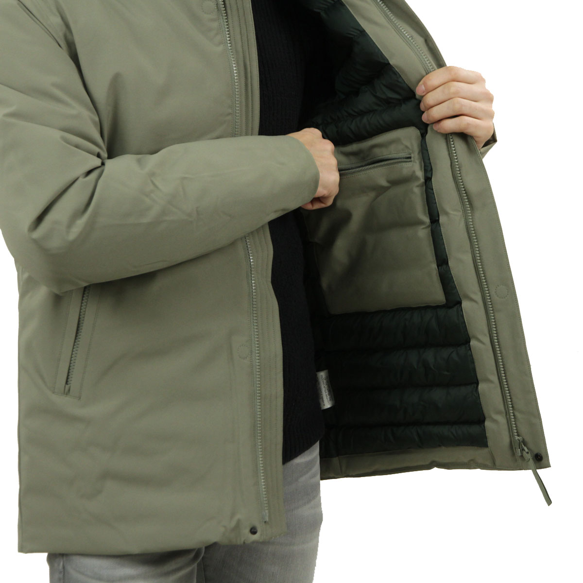 ����Х��� ��� ���㥱�å� ��������Ź ELVINE �������� VHINNER THERMORE ECO DOWN JACKET 330100 209 MARTINI OLIVE