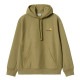 �����ϡ��� ��� �ѡ����� ������ CARHARTT WIP �ա��ǥ��� �ץ륪���С� ���� HOODED AMERICAN SCRIPT SWEATSHIRT I028279 - LARCH