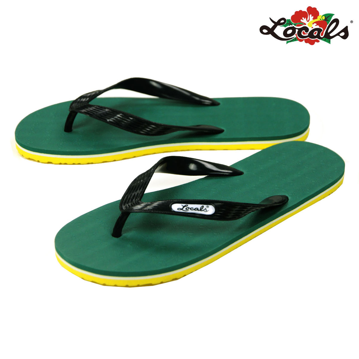 �������륺 ��� ��ǥ����� ������� ��������Ź LOCALS �ӡ���������� �ȥ󥰥������ LOCALS STRIPE SLIPPA SANDAL 1395 GREEN BAY AC5B B3C C4D D3E E08F