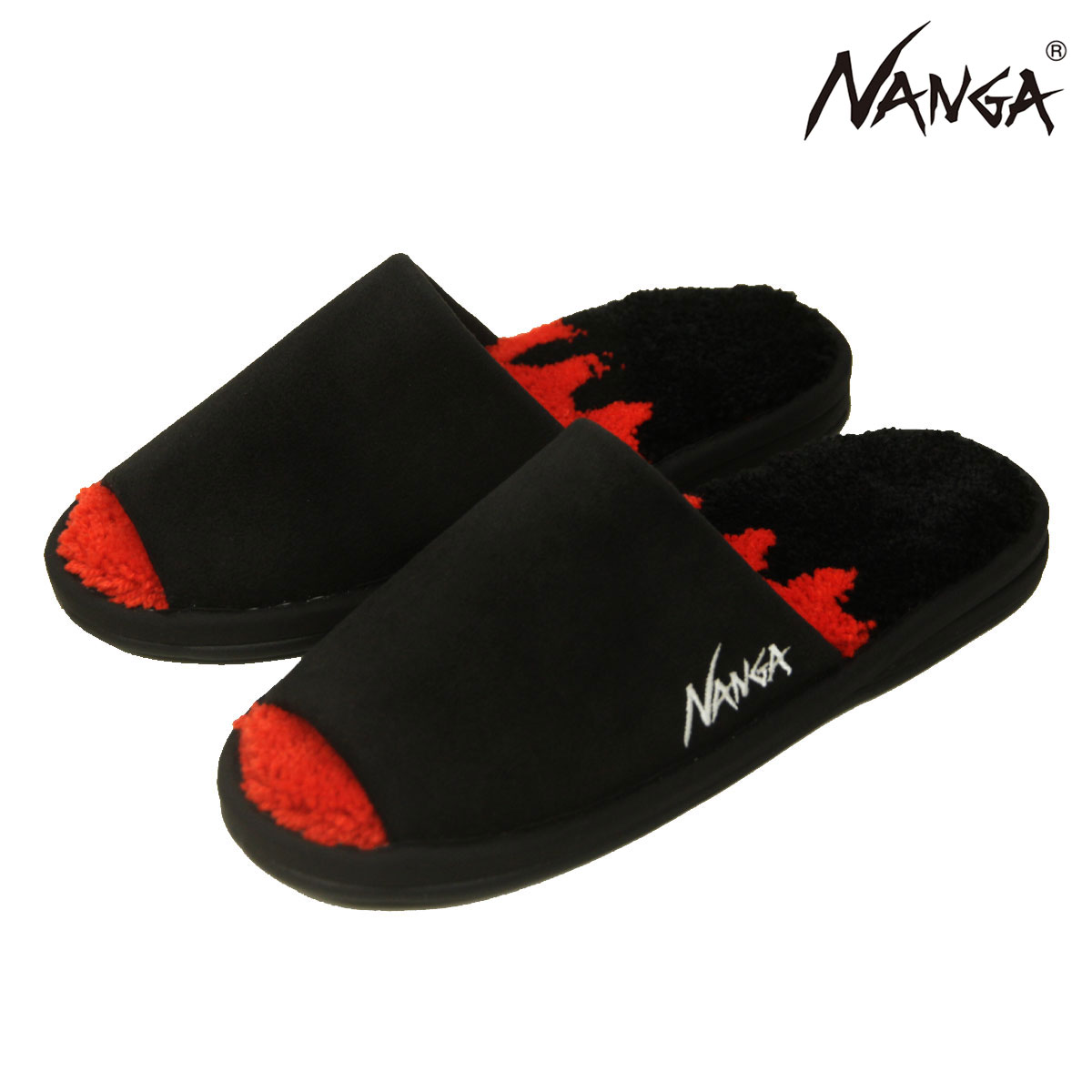 �ʥ� ��� ��ǥ����� ����å� ��������Ź NANGA ���� �롼�ॷ�塼�� NANGA LOGO ROOM SHOSE NG2443-1Z008-A RED��BLK BLACK