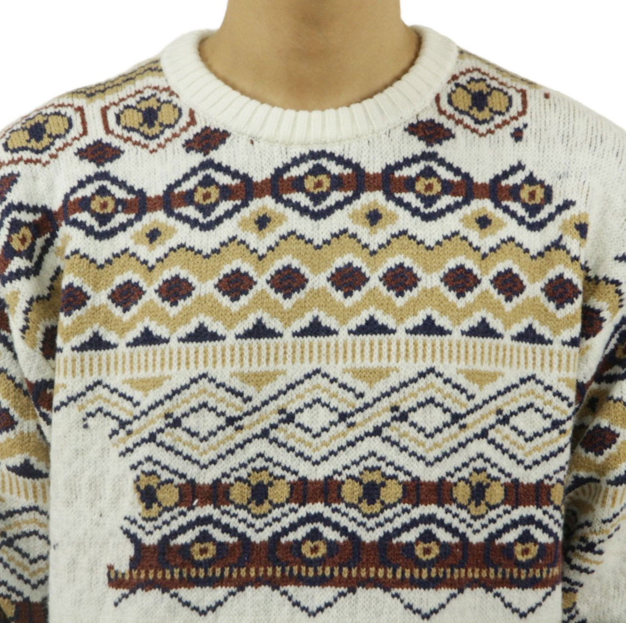 �����å�����ɥ����� ��� �������� ��������Ź SCOTCH��SODA ���롼�ͥå� Ĺµ �˥å� DROPPED SHOULDER JACQUARD ALL OVER CREW SWEATER D 178529 25402 FAIRISLE DISTORTED AOP A39B B1C C1D D7E E04F