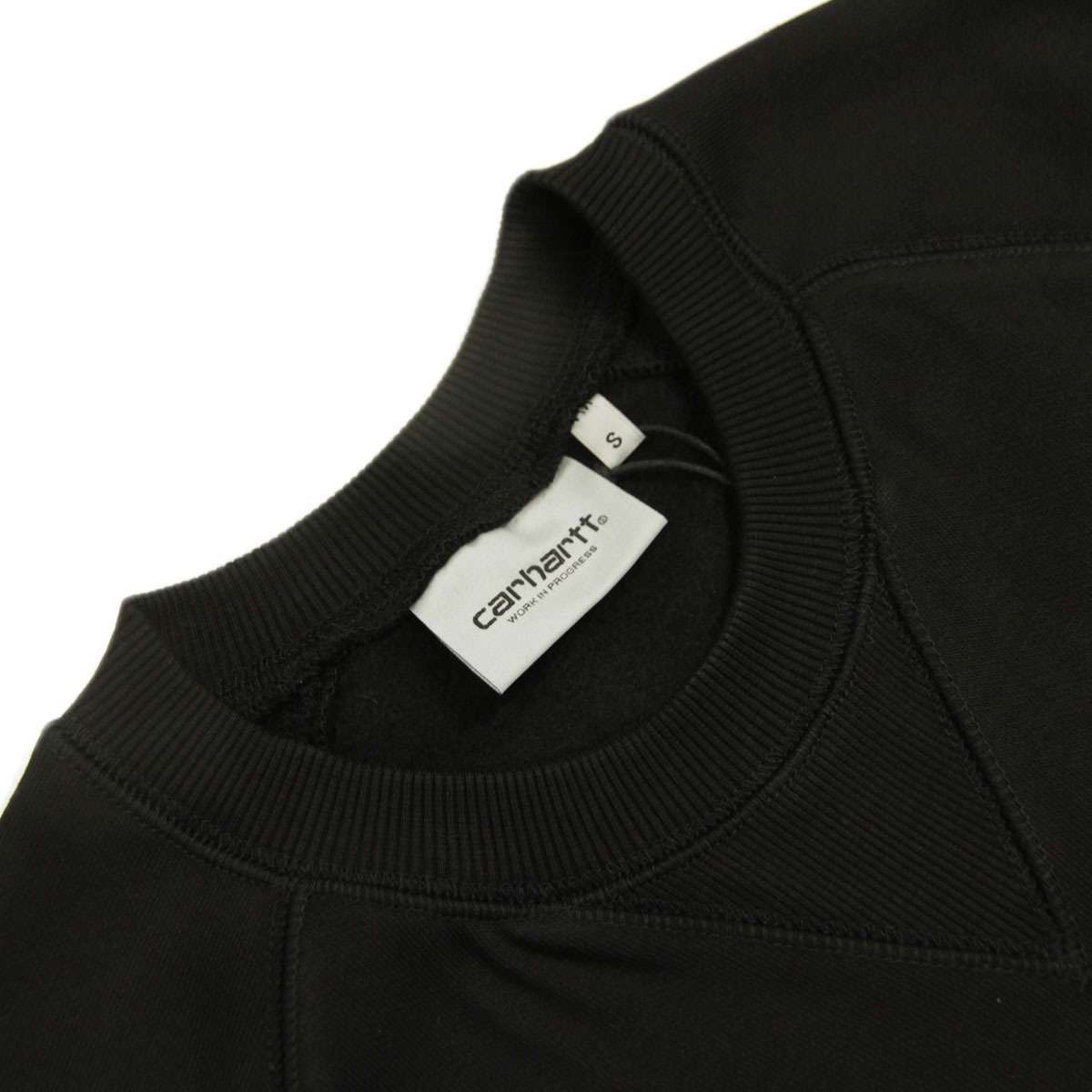�����ϡ��� ��� �������å� ������ CARHARTT WIP ���롼�ͥå� �ȥ졼�ʡ� CHASE SWEATSHIRT BLACK/GOLD I033660 00FXX