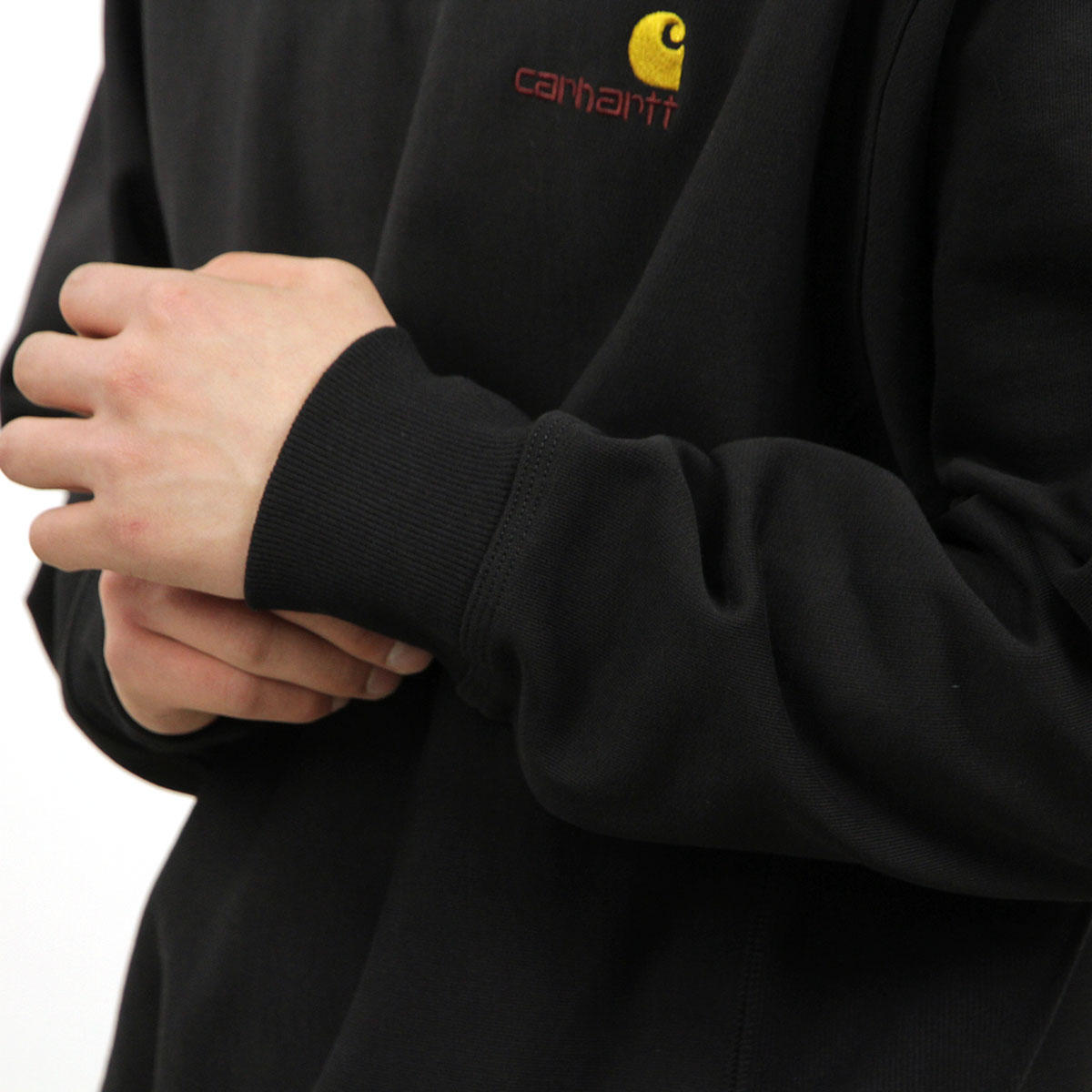 �����ϡ��� �ȥ졼�ʡ� ��� ��������Ź CARHARTT WIP ̵�� �ϡ��ե��åץȥ졼�ʡ� �������å� ���ݥ���ȥ��� HALF ZIP AMERICAN SCRIPT SWEATSHIRT BLACK I027014 89XX AB0B B1C C1D D5E E13F