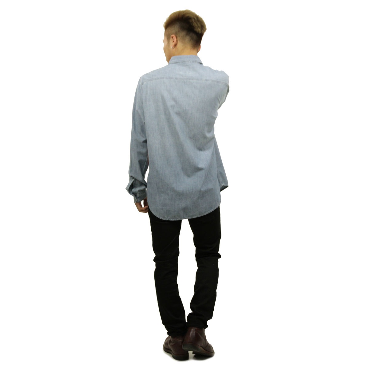�ǥ˥ॢ��ɥ��ץ饤 �ݥ� ���ե������ ����� ��� ������ DENIM��SUPPLY RALPH LAUREN Ĺµ�����  COTTON CHAMBRAY SHIRT A44B B1C C1D D6E E07F