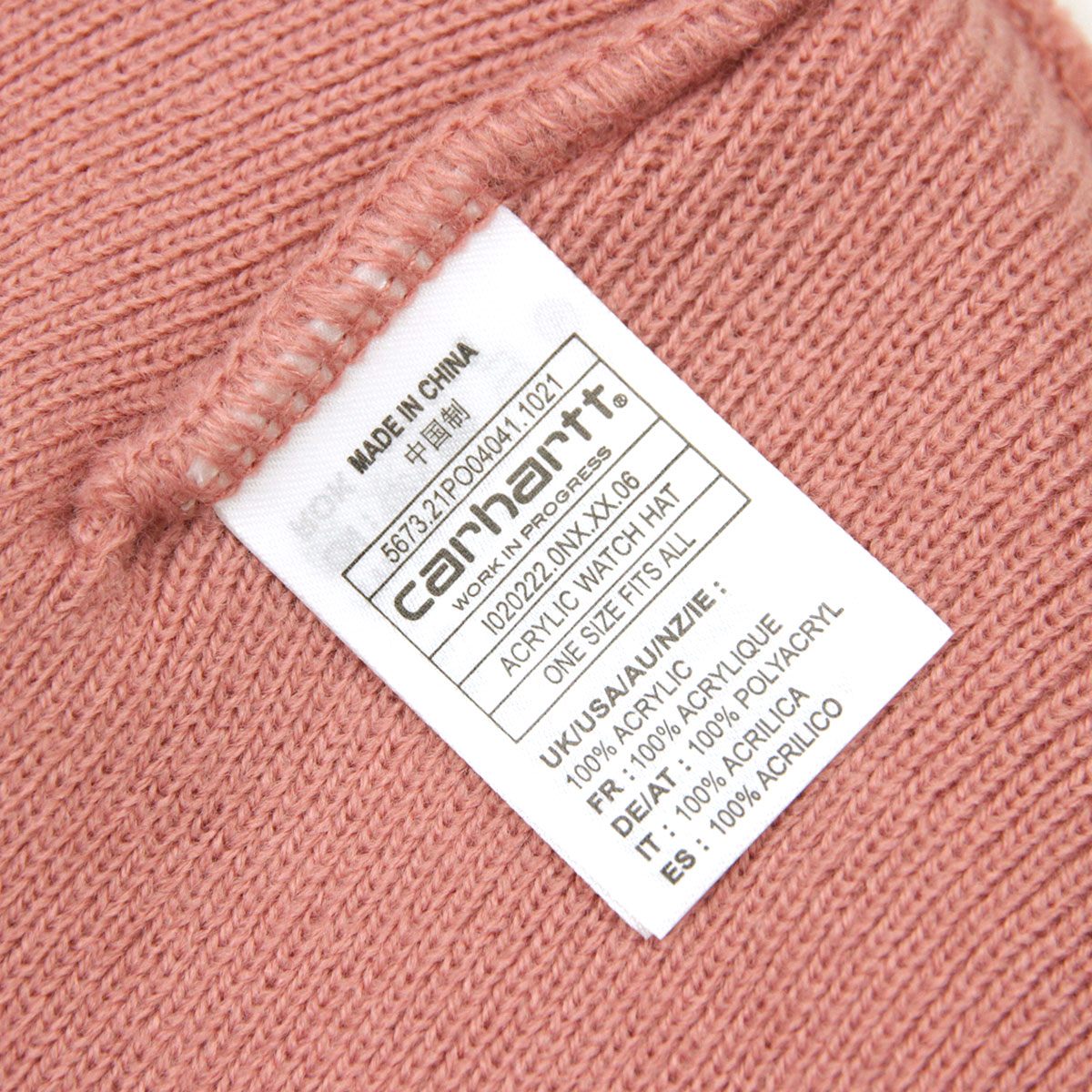 �����ϡ��� �˥åȥ���å� ��� ��ǥ����� ������ CARHARTT WIP ��å�����å� �˥å�˹ ACRYLIC WATCH HAT ROTHKO PINK I020222 0NXXX AB0B B3C C3D D4E E11F