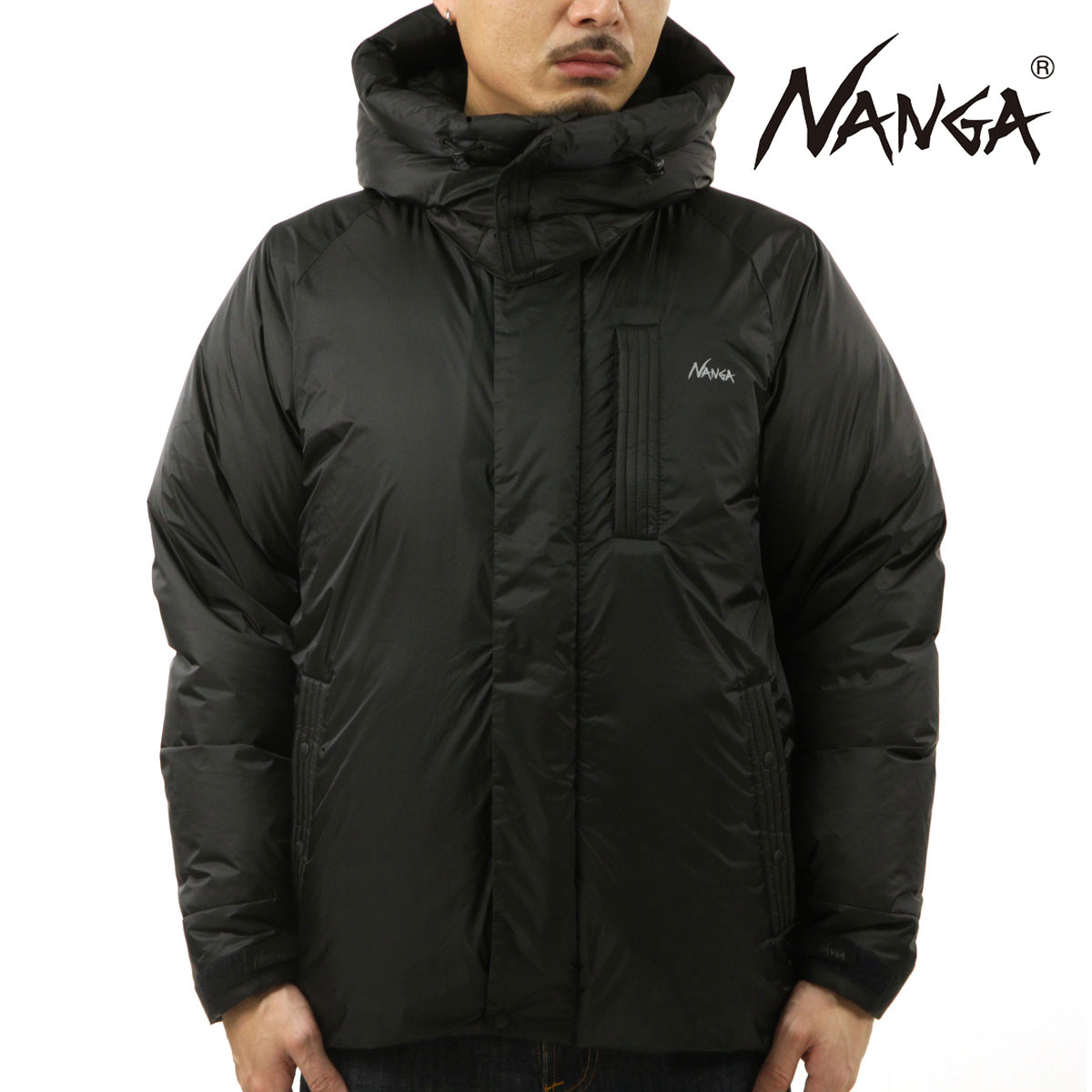 ʥ  󥸥㥱å Ź NANGA 饤 㥱å  AURORA TEX LIGHT UTILITY DOWN JACKET ND2441-1A103 BLK BLACK  A16B B1C C1D D4E E13F