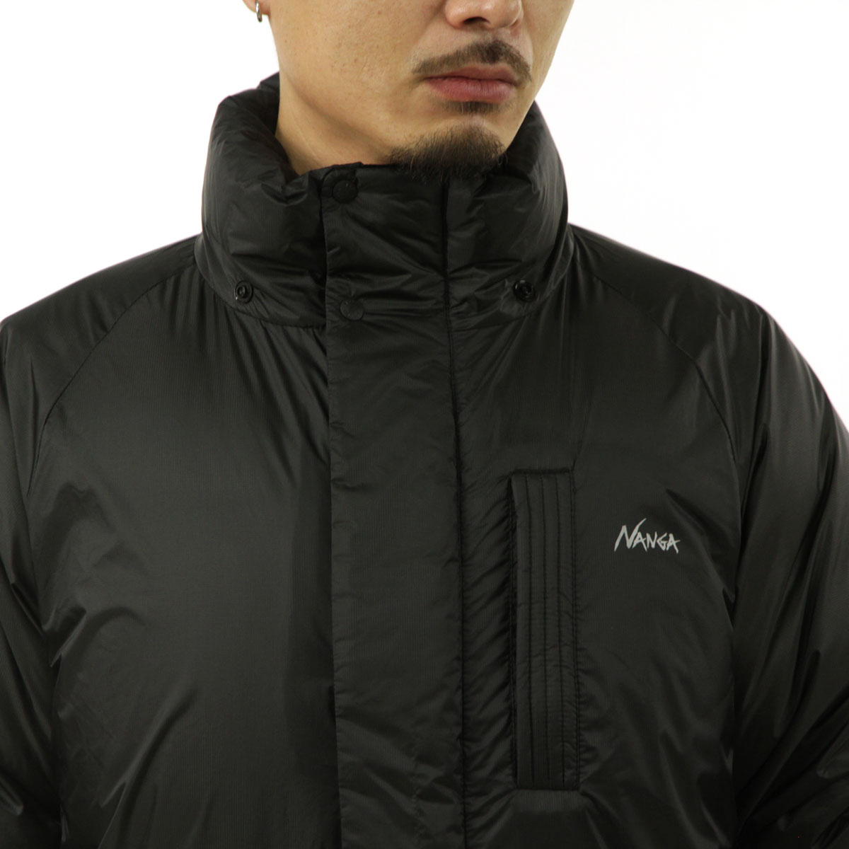 ʥ  󥸥㥱å Ź NANGA 饤 㥱å  AURORA TEX LIGHT UTILITY DOWN JACKET ND2441-1A103 BLK BLACK  A16B B1C C1D D4E E13F
