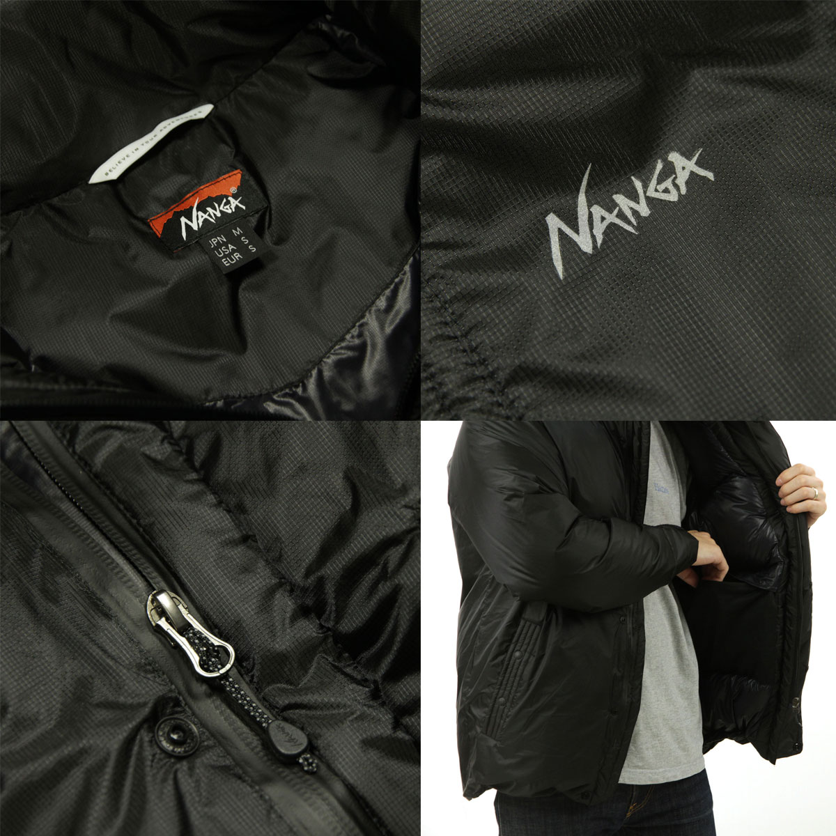 �ʥ� ��� �����󥸥㥱�å� ��������Ź NANGA ��������饤�� ���㥱�å� �������� AURORA TEX LIGHT UTILITY DOWN JACKET ND2441-1A103 BLK BLACK  A16B B1C C1D D4E E13F