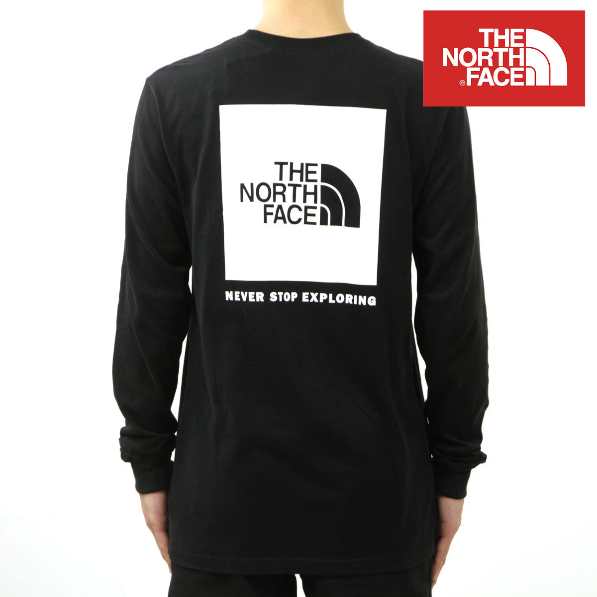�Ρ����ե����� ��� ����T ������ THE NORTH FACE �Хå��ץ��� ĹµT����� �������� LONG SLEEVE BOX NSE TEE NF0A87NN JK3 BLACK A14B B1C C1D D2E E01F