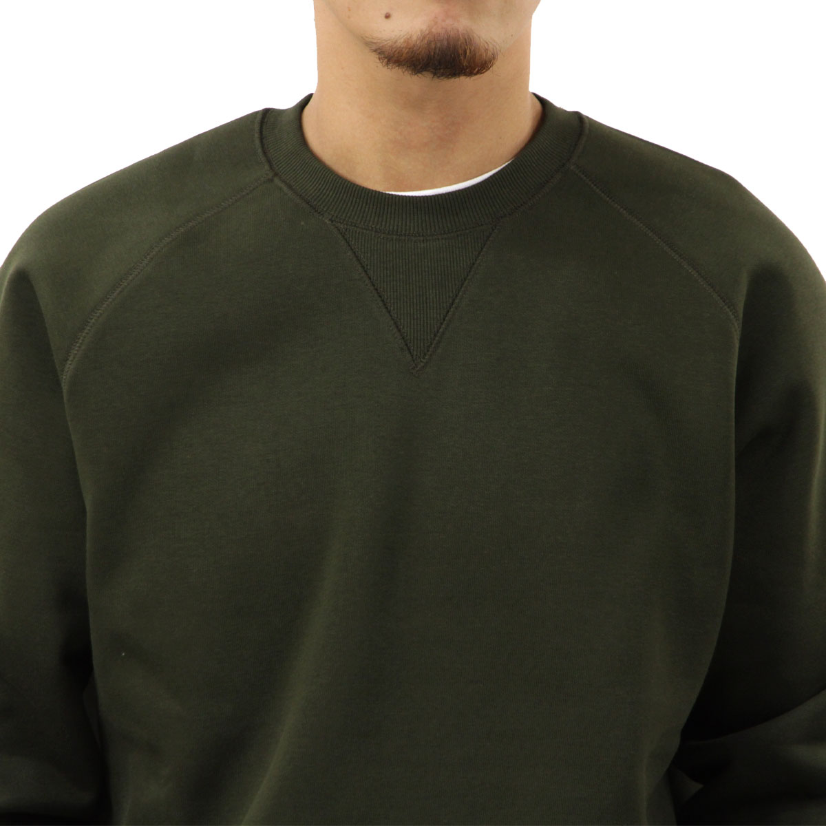 �����ϡ��� ��� �������å� ������ CARHARTT WIP ���롼�ͥå� �ȥ졼�ʡ� CHASE SWEATSHIRT OLIVE/GOLD I033660 3CBXX