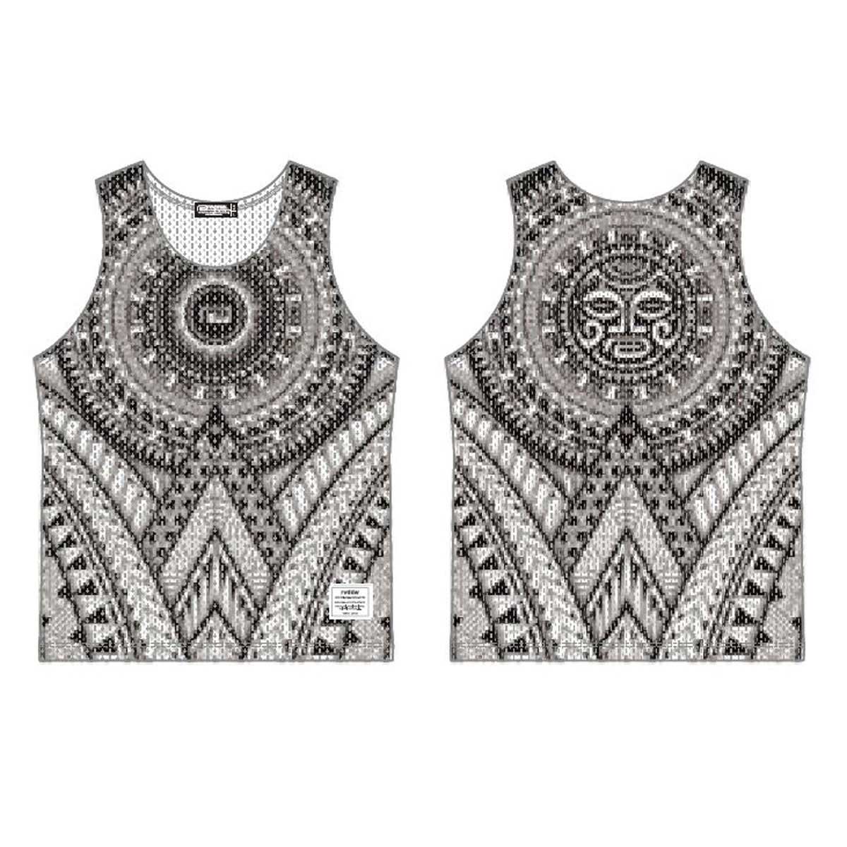 予約商品 5月頃入荷予定 リバーサル メンズ タンクトップ 正規販売店 REVERSAL メッシュ ノースリーブ 総柄 TRIBAL PATTERN MESH TANK TOP MAORI ﾏｵﾘ rv26ss054R 予約商品 5月頃入荷予定 リバーサル メンズ タンクトップ 正規販売店