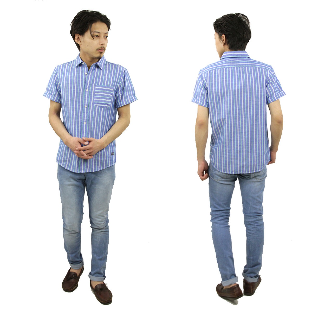 �����å�����ɥ����� ����� ��������Ź SCOTCH��SODA Ⱦµ����� Ⱦµ�������� YARN-DYED SHORTSLEEVE COTTON/LINEN SHIRT 155231 0220 12404 96 COMBO D A39B B1C C1D D6E E07F