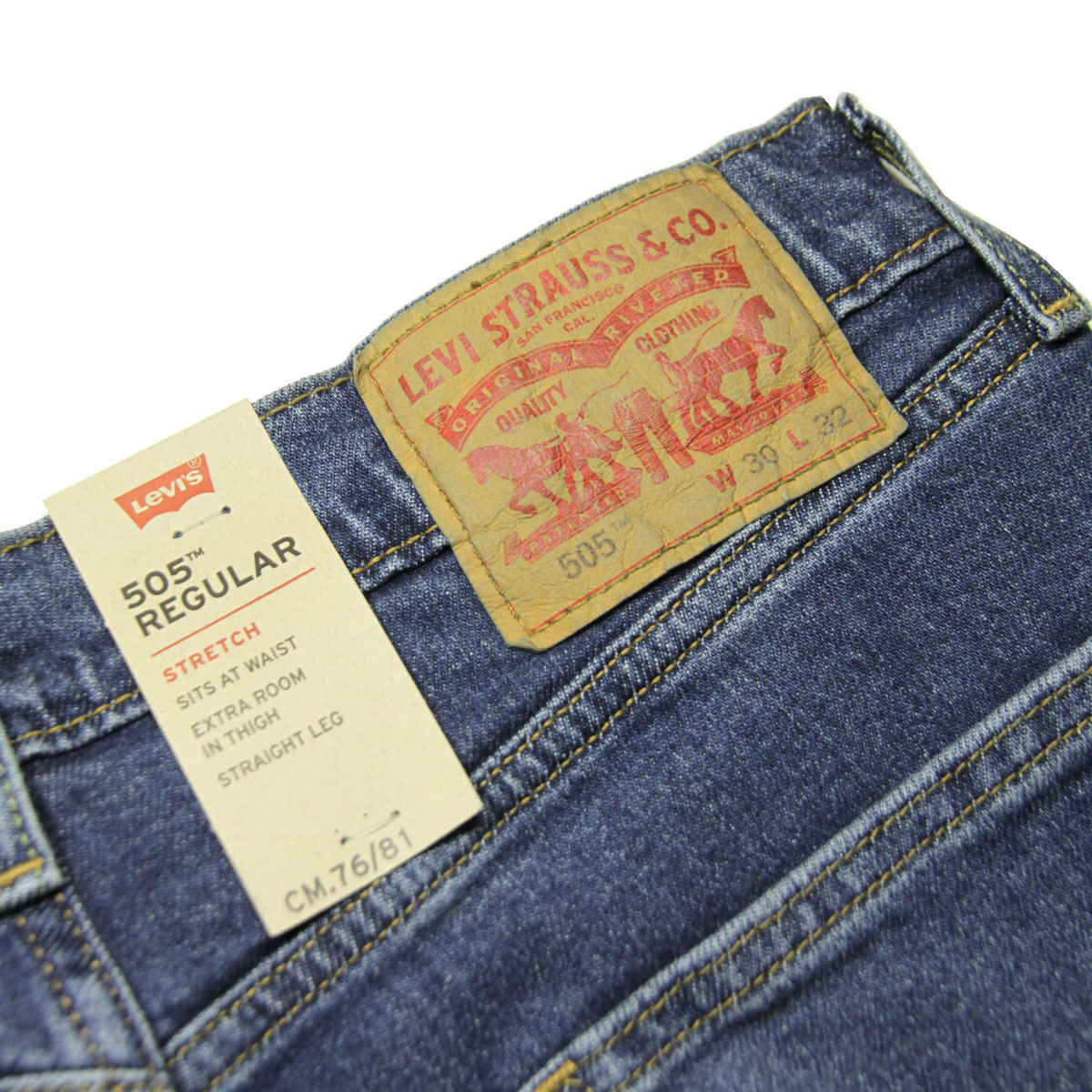 �꡼�Х��� 505 ��� ������ LEVI'S ������ �쥮��顼�ե��å� ���ȥ졼�� ���ȥ�å� �ǥ˥� ������ �ߥǥ����� ���顼 LEVIS 505 REGULAR FIT STRAIGHT STRETCH DENIM JEANS MID COLOR 00505-2222 A30B B1C C2D D1E E06F
