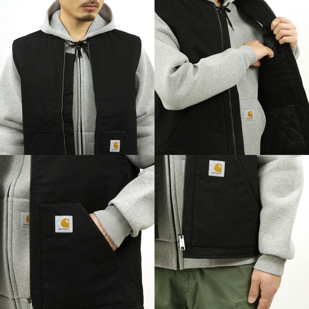 �����ϡ��� �٥��� ��� ������ CARHARTT WIP �٥��� �������� VEST RIGID BLACK I028423 89 AB0B B1C C1D D4E E13F