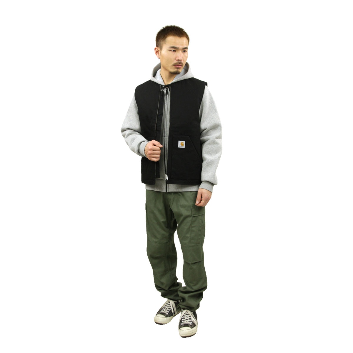 �����ϡ��� �٥��� ��� ������ CARHARTT WIP �٥��� �������� VEST RIGID BLACK I028423 89 AB0B B1C C1D D4E E13F