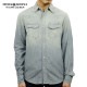 �ǥ˥ॢ��ɥ��ץ饤 �ݥ� ���ե������ ����� ��� ������ DENIM��SUPPLY RALPH LAUREN Ĺµ�����  COTTON CHAMBRAY WESTERN SHIRT A44B B1C C1D D6E E07F