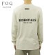 ե֥å T   FEAR OF GOD å󥷥륺 ĹµT T Хåץ 롼ͥå FEAR OF GOD ESSENTIALS LONG SLEEVE T-SHIRT LIGHT HEATHER OATMEAL AA5B B1C C1D D2E E02F