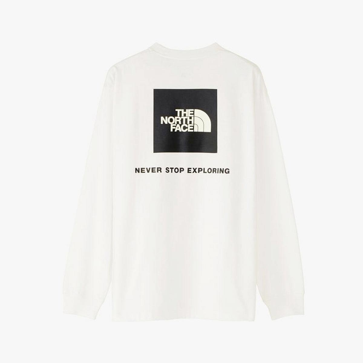 �Ρ����ե����� ��� ����T ������ THE NORTH FACE �Хå��ץ��� ĹµT����� �������� LONG SLEEVE BOX NSE TEE NF0A87NN FN4 WHITE A14B B1C C1D D2E E13F