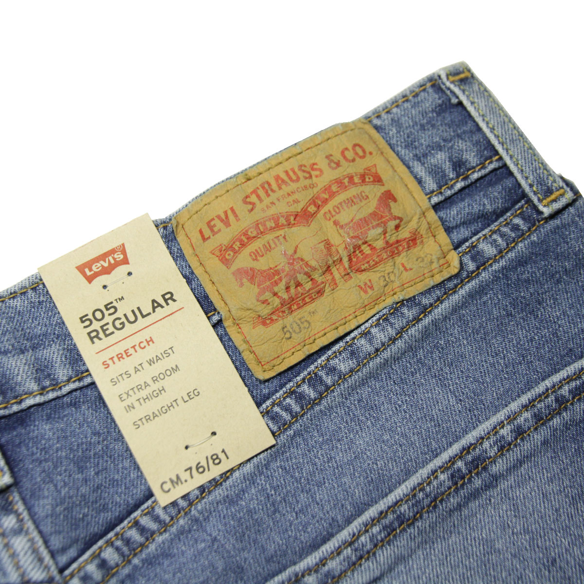 �꡼�Х��� 505 ��� ������ LEVI'S ������ �쥮��顼�ե��å� ���ȥ졼�� ���ȥ�å� �ǥ˥� ������ �饤�� ���顼 LEVIS 505 REGULAR FIT STRAIGHT STRETCH DENIM JEANS LIGHT COLOR 00505-2224 A30B B1C C2D D1E E07F