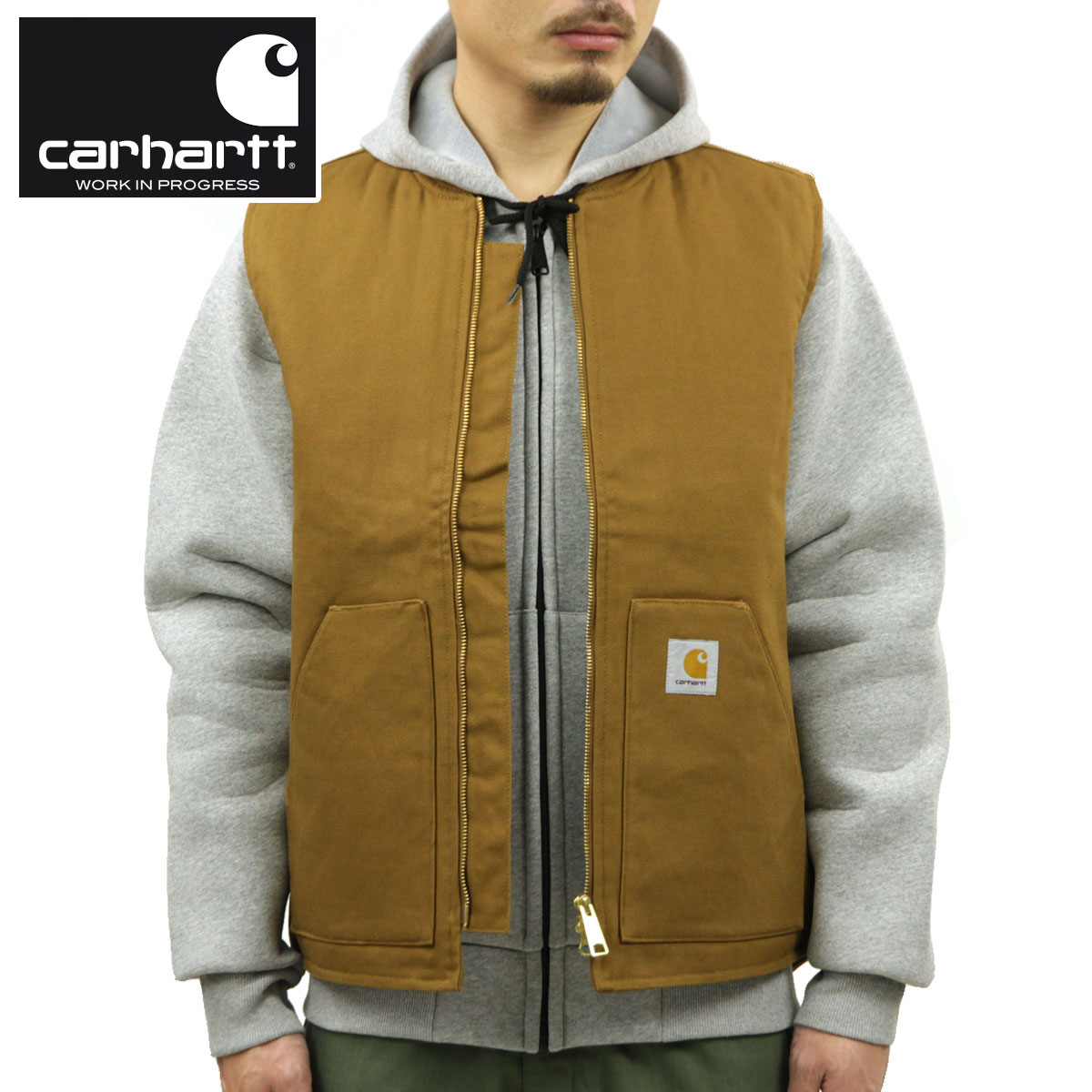 �����ϡ��� �٥��� ��� ������ CARHARTT WIP �٥��� �������� VEST RIGID HAMILTON BROWN I028423 HZ AB0B B1C C1D D4E E04F