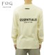 ե֥å T   FEAR OF GOD å󥷥륺 ĹµT T Хåץ 롼ͥå FEAR OF GOD ESSENTIALS LONG SLEEVE T-SHIRT CREAM AA5B B1C C1D D2E E18F