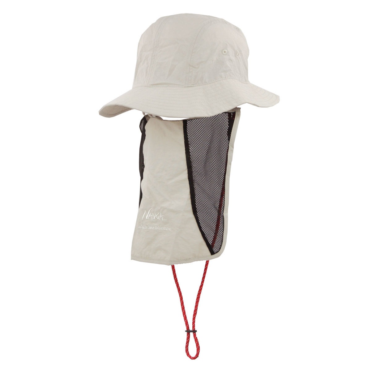 �ʥ� ��� ��ǥ����� �ϥå� ��������Ź NANGA �ʥ����� ���󥷥����ɥϥå� ˹�� NYLON TUSSER SUNSHADE HAT NA2221-3B501 IVORY