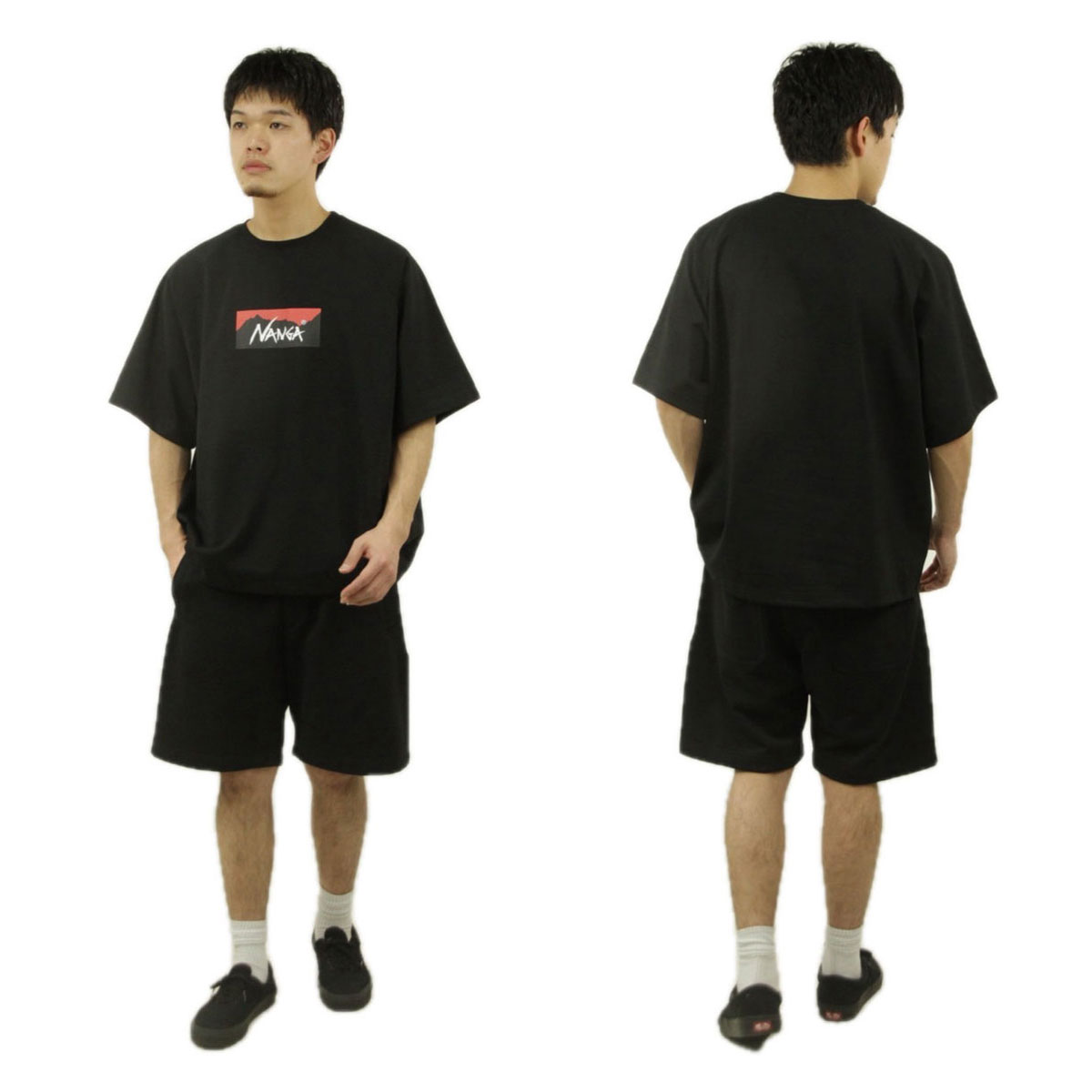 �ʥ� ��� ���硼�ȥѥ�� ��������Ź NANGA �������åȥѥ�� �ϡ��եѥ�� ECO HYBRID SWEAT SHORTS NW2221-1G204 P.BLK PURE BLACK