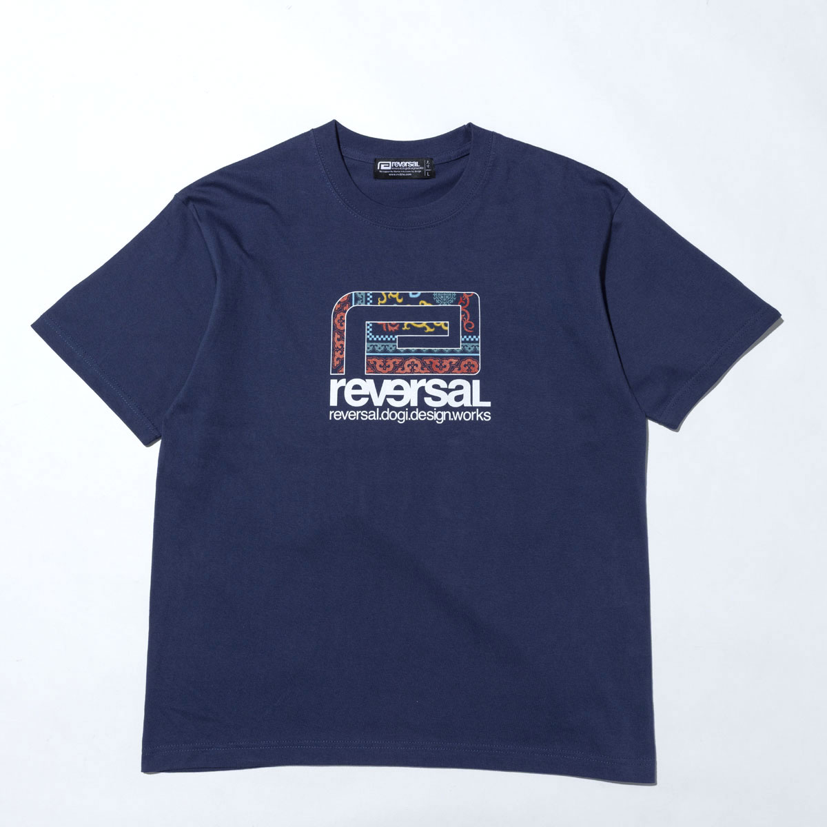 ��С����� ��� ȾµT����� ��������Ź REVERSAL ���åȥ� ���롼�ͥå� ���� �Хå��ץ��� BOKH BIG MARK COTTON TEE ���ݎÎގ����� rv26ss001 ID INDIGO A06B B1C C1D D1E E07F