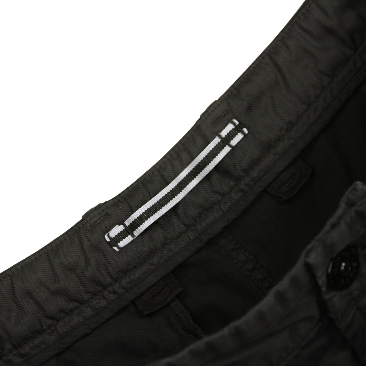 ���ȡ��󥢥����� ��� �ȥ饦�����ѥ�� ������ STONE ISLAND ���åȥ� �������ѥ�� ORGANIC COTTON STRETCH BROKEN TWILL GARMENT DYED 'OLD' EFFECT CARGO TROUSER PANTS BLACK 3100051 S0004 V0129