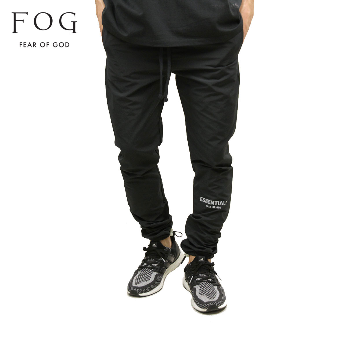 ե֥å fog essentials åȥѥ  FEAR OF GOD å󥷥륺 ܥȥॹ FOG - FEAR OF GOD ESSENTIALS NYLON TRACK PANTS BLACK AA5B B1C C2D D6E E13