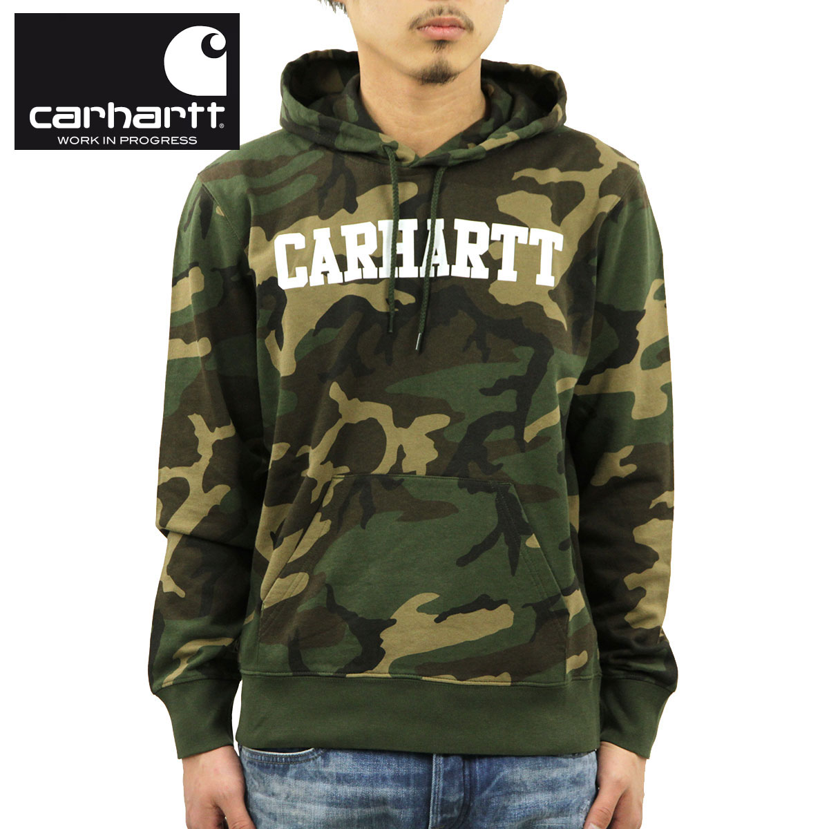 �����ϡ��� �ѡ����� ��� ��������Ź CARHARTT WIP ̵�� �ץ륪���С��ѡ����� ���ݥ���ȥ��� HOODED COLLEGE SWEATSHIRT CAMO LAUREL/WHITE I024669 640 AB0B B1C C1D D5E E05F