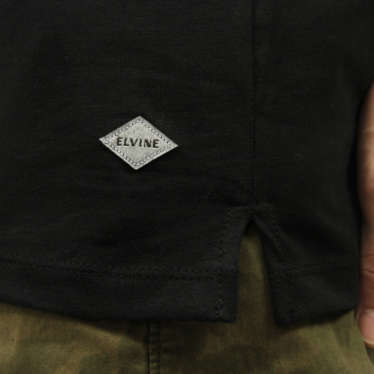 Х elvine Ź  ȾµT BASIC REGULAR FIT CREW NECK TEE BLACK 1100 110 A91B B1C C1D D1E E13F