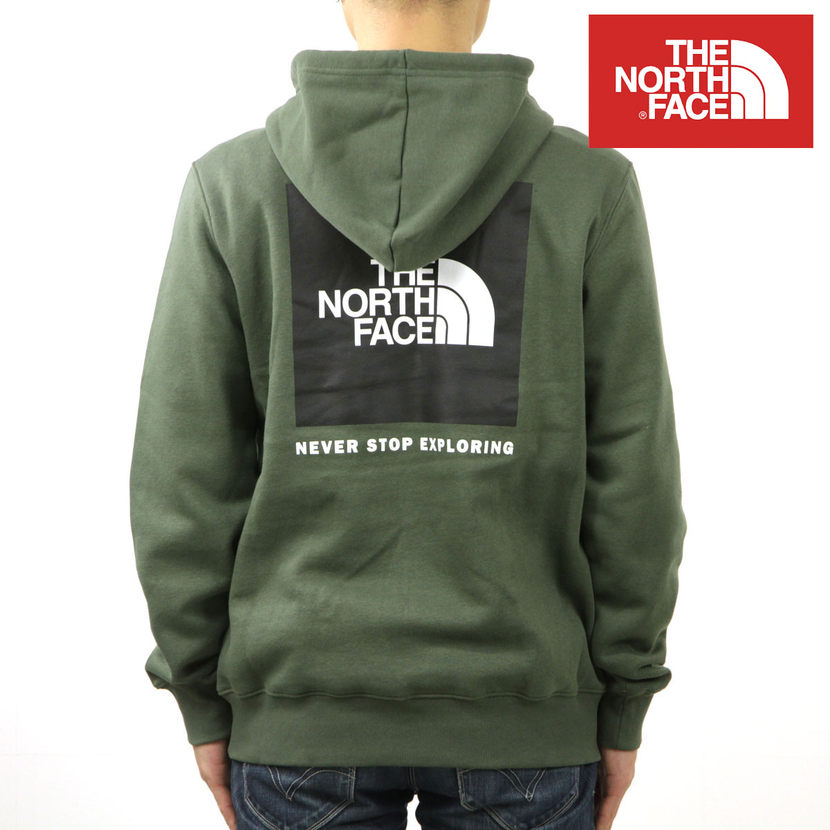 Ρե  ѡ  THE NORTH FACE Хåץ ץ륪С աǥ  BOX NSE PULLOVER HOODIE NF0A7UNS WTQ THYME / TNF BLACK