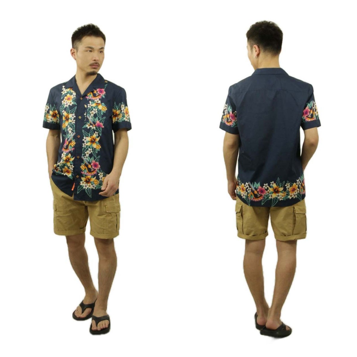 �����å�����ɥ����� ��� ���ߥ���� ��������Ź SCOTCH��SODA Ⱦµ����� �����ϥ���� SEASONAL PRINTED HAWAIIAN DETAILED SHIRT 166014 0218 COMBO B