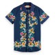 �����å�����ɥ����� ��� ���ߥ���� ��������Ź SCOTCH��SODA Ⱦµ����� �����ϥ���� SEASONAL PRINTED HAWAIIAN DETAILED SHIRT 166014 0218 COMBO B