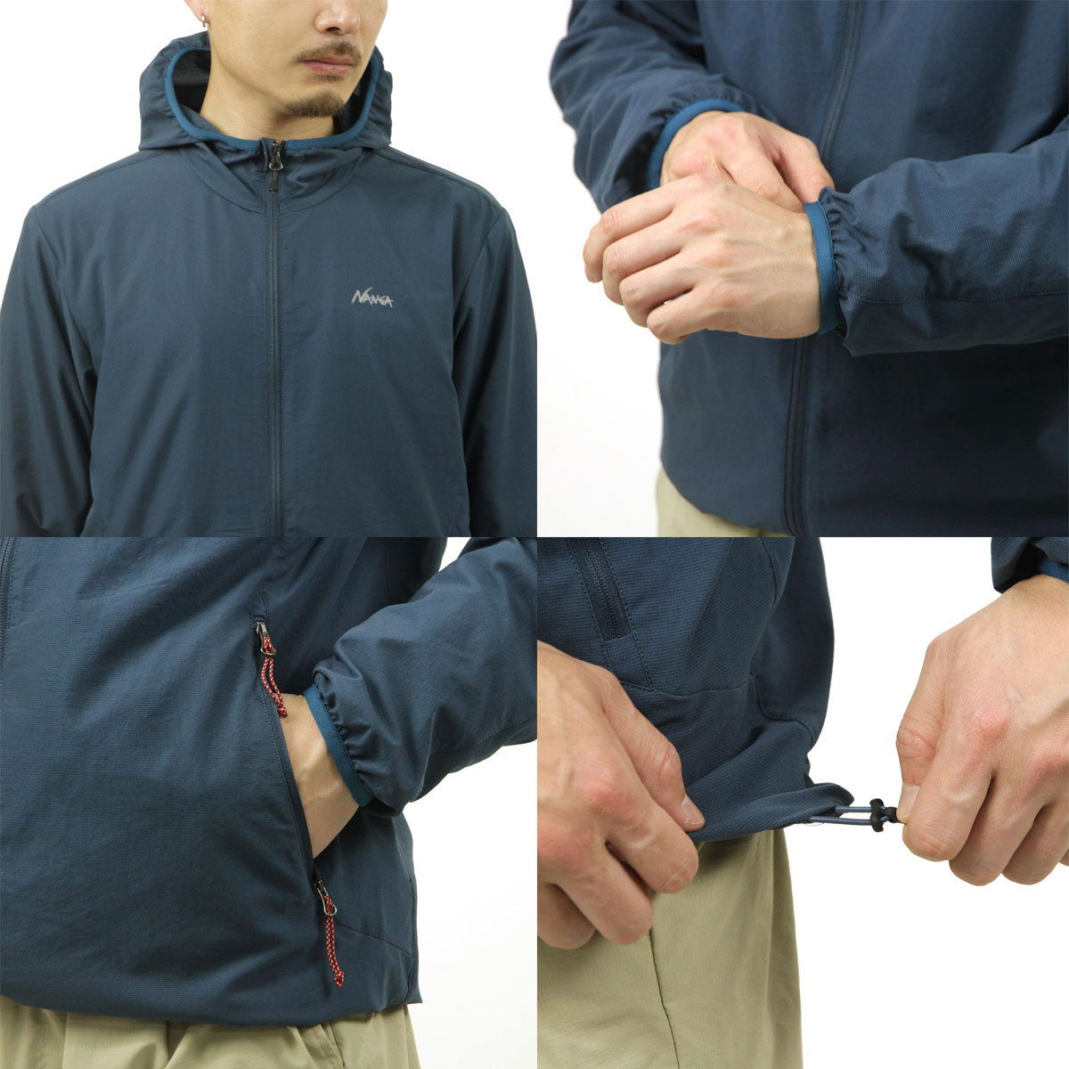�ʥ� ��� �������� ��������Ź NANGA ���åץ��åץѡ����� ���㥱�å� DotAir COMFY ZIP PARKA NW2411-1E901 BLU BLUE A16B B1C C1D D4E E07F