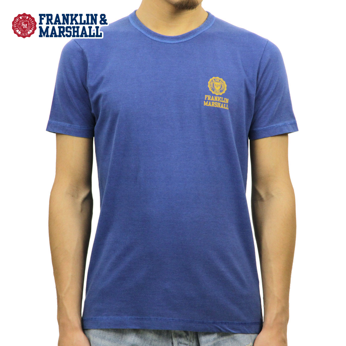 ե󥯥 ޡ T Ź FRANKLINMARSHALL ȾµT 롼ͥå  LOGO TEE OLYMPIC TSMF172AN 45181 4005 A61B B1C C1D D1E E07F