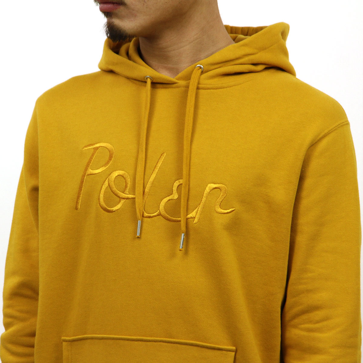 �ݡ��顼 �ѡ����� ��� ��������Ź POLER �ץ륪���С��ѡ�����  LINDEN EMBROIDERED HOODIE 55200060-MUS MUSTARD A79B B1C C1D D5E E12F