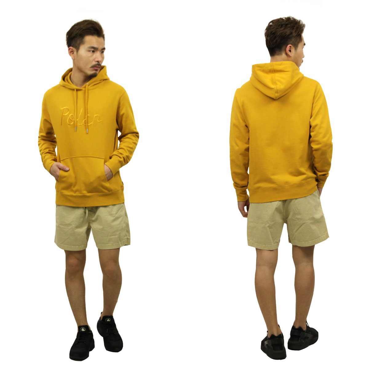 �ݡ��顼 �ѡ����� ��� ��������Ź POLER �ץ륪���С��ѡ�����  LINDEN EMBROIDERED HOODIE 55200060-MUS MUSTARD A79B B1C C1D D5E E12F