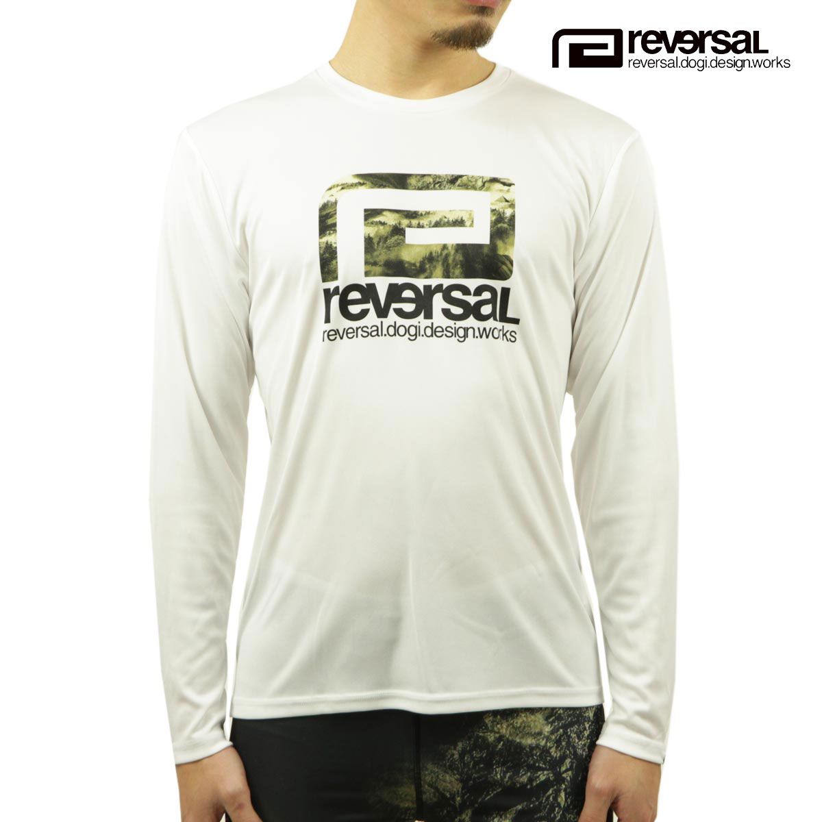 ��С����� ����T ��� ��������Ź REVERSAL rvddw ĹµT����� ��å���T����� �ɥ饤T����� CONTROL BIG MARK DRY LONG SLEEVE RV22AW151 WHITE A06B B1C C1D D2E E01F
