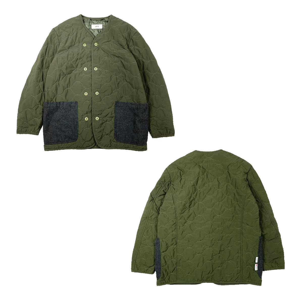 ��˥ե����� �����ȥɥ� ����������� ����ƥ��󥰥��㥱�å� ��� ��������Ź UNFRM OUTDOOR STANDARD �Ρ����顼���㥱�å� PACKABLE SANDWICH QUILT THINSULATE NO COLLAR JACKET AW-2190-OL OLIVE AB9B B1C C1D D4E E08F